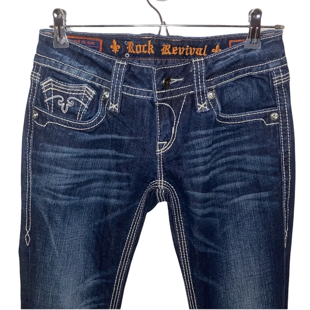 Rock Revival Alanis Boot Cut Jeans Size 27 - Picture 3 of 5
